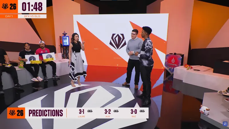 世界杯赛事直播-英文流分析台预测BLG和BFX胜负：三人均预测BLG击败BFX